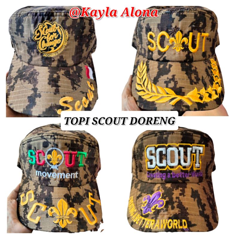 TOPI DORENG SCOUT untuk PEMBINA PRAMUKA