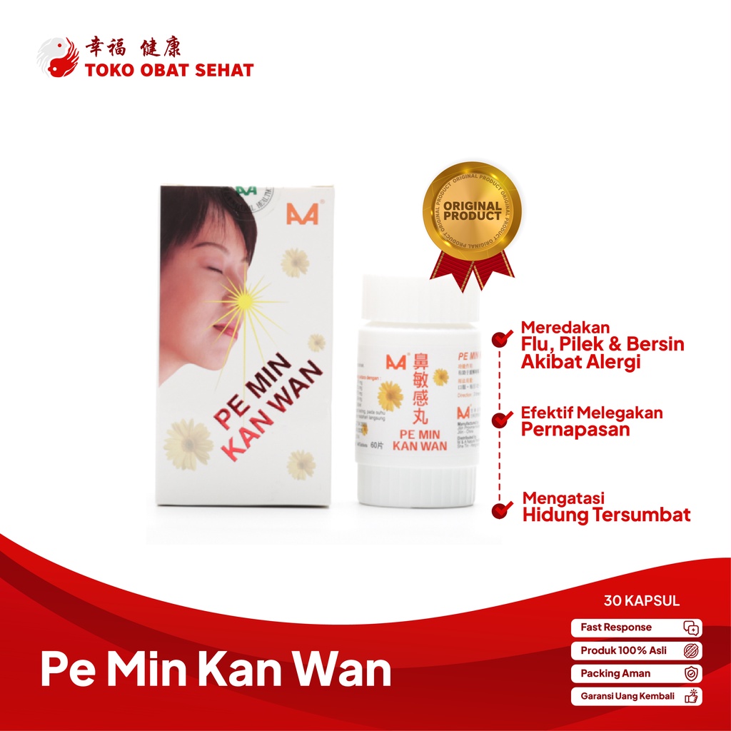 PE MIN KAN WAN obat sinusitis - pilek menahun - polip manjur