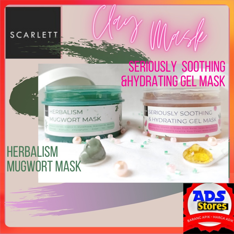Masker Clay Mask Untuk Pemutih Penghilang Perawatan Wajah Untuk Jerawat Dan Bruntusan Komedo Pria Wa