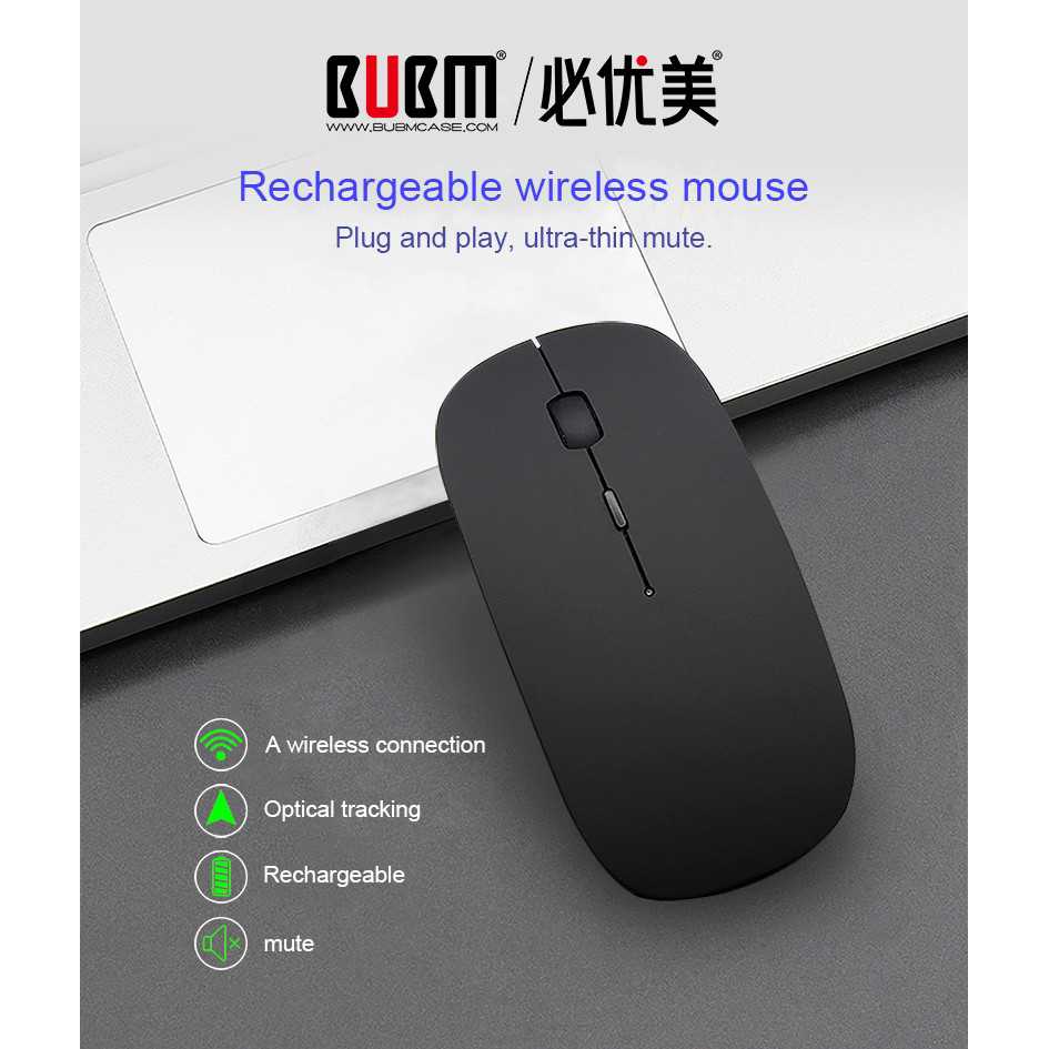 BUBM Wireless Optical Mouse 2.4G - WXSB (ORIGINAL)