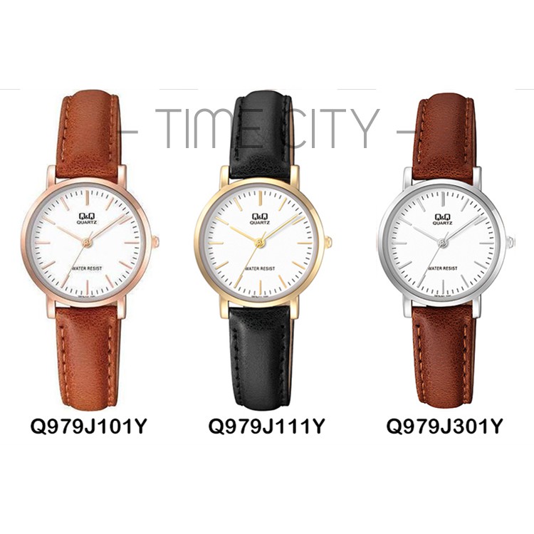 QQ Original Q979J Series Jam Tangan Wanita - Kulit