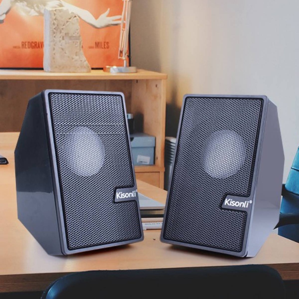 KISONLI Speaker Gaming Laptop / Komputer S555 Strong Bass And Compatibility-3