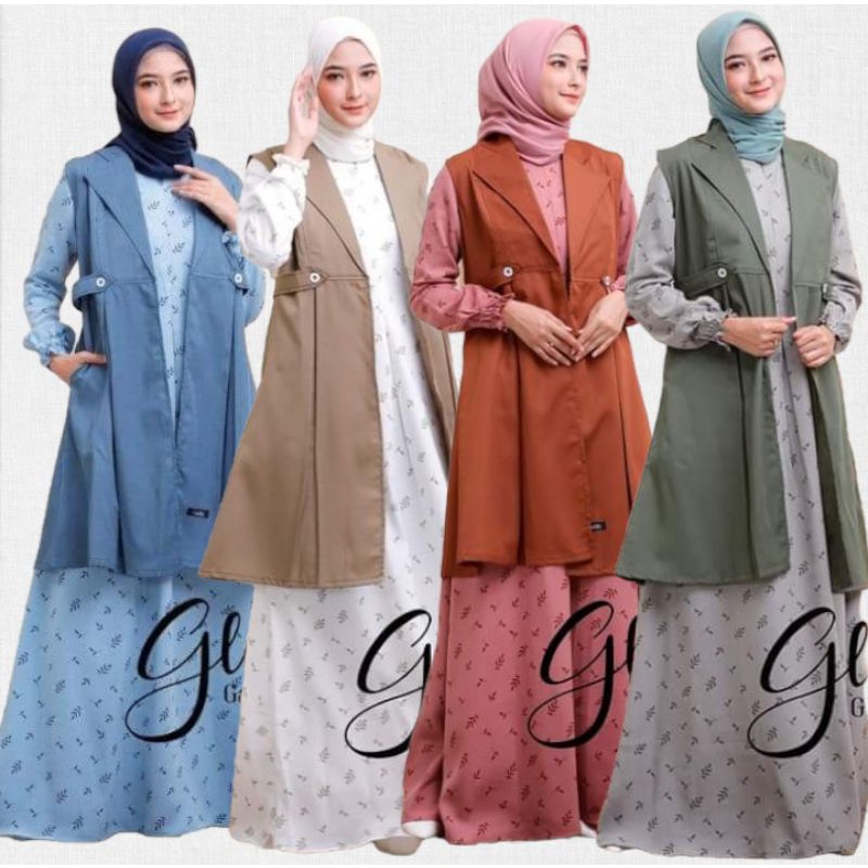 GAMIS SET OUTER LUBI GLORIA DRESS