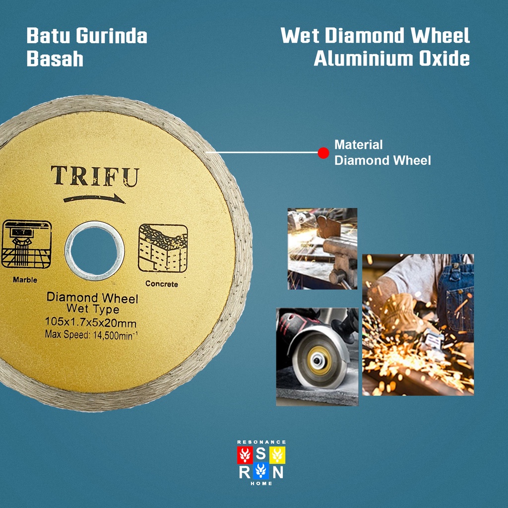 Diamond Wheel Wet 4&quot; / Batu Gurinda Resonance Home