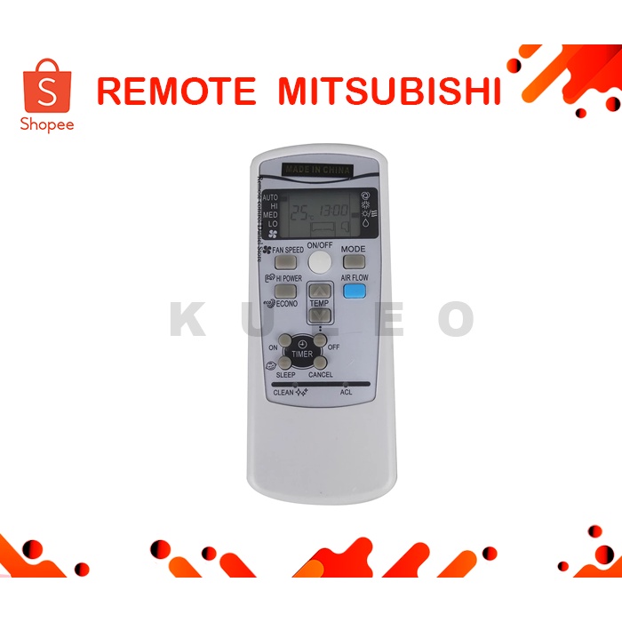 Remot AC Mitsubishi - REMOTE AC MITSUBISHI