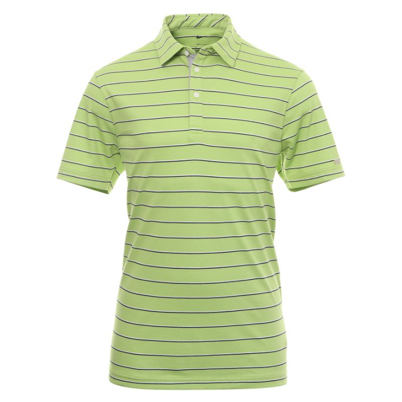 baju golf nike golf dri-fit player stripe shirt original