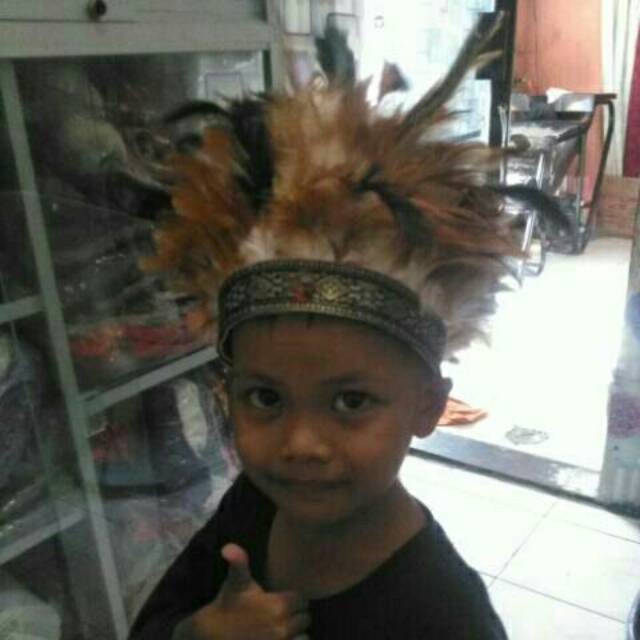 Topi papua/topi bulu/topi karnaval