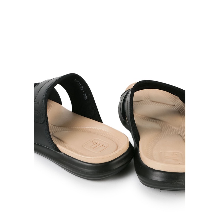 SANDAL CASUAL JIM JOKER PRIA ORIGINAL SLIDE KULIT BRANDED HITAM JJ29