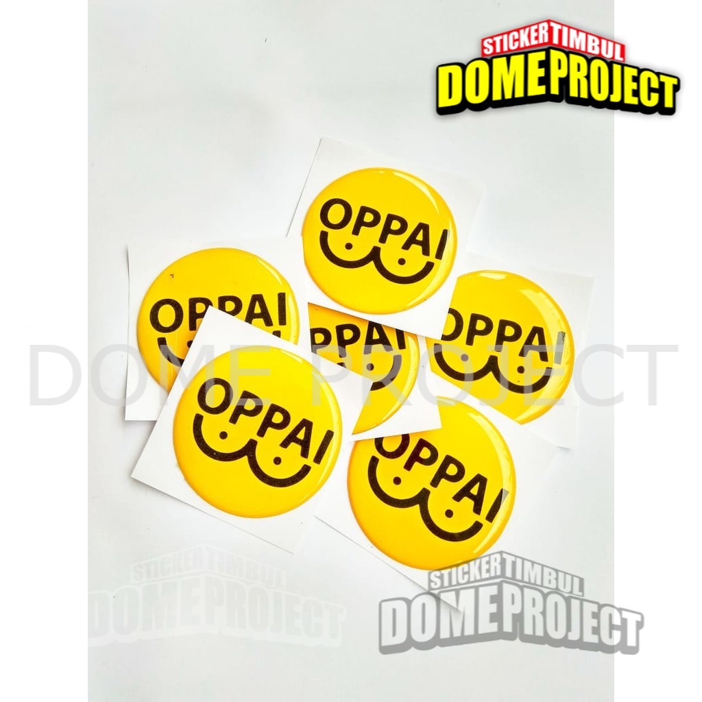 STIKER MOTOR EMBLEM OPPAI ONE PUNCH MAN STIKER RESIN TIMBUL LENTUR STICKER MOBIL