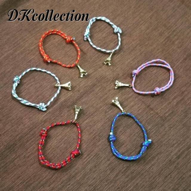 gelang tali paris souvenir oleh oleh paris perancis