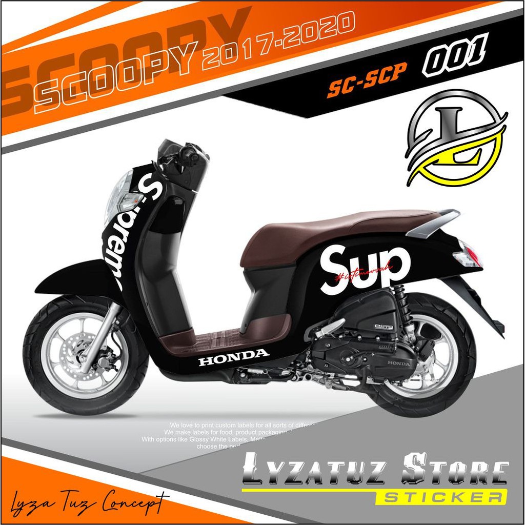 PROMO Cutting Sticker Striping Scoopy Supreme SCOOPY 2017-2020 MURAH