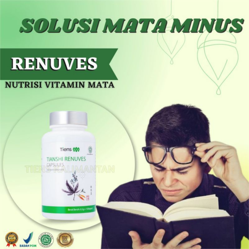 Renuves Tiens Obat Mata Minus Trc Renuves Tiens Mengurangi Mata Minus Renuves Original Tiens