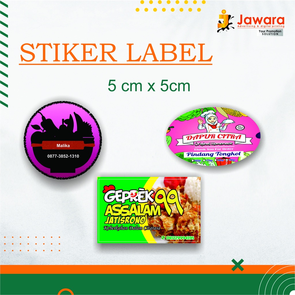 

STIKER LABEL SNACK/PUDDING/JAJAN PONOROGO,MAGETAN,NGAWI,MADIUN,TULUNGAGUNG,PACITAN, JAWARA PRINT