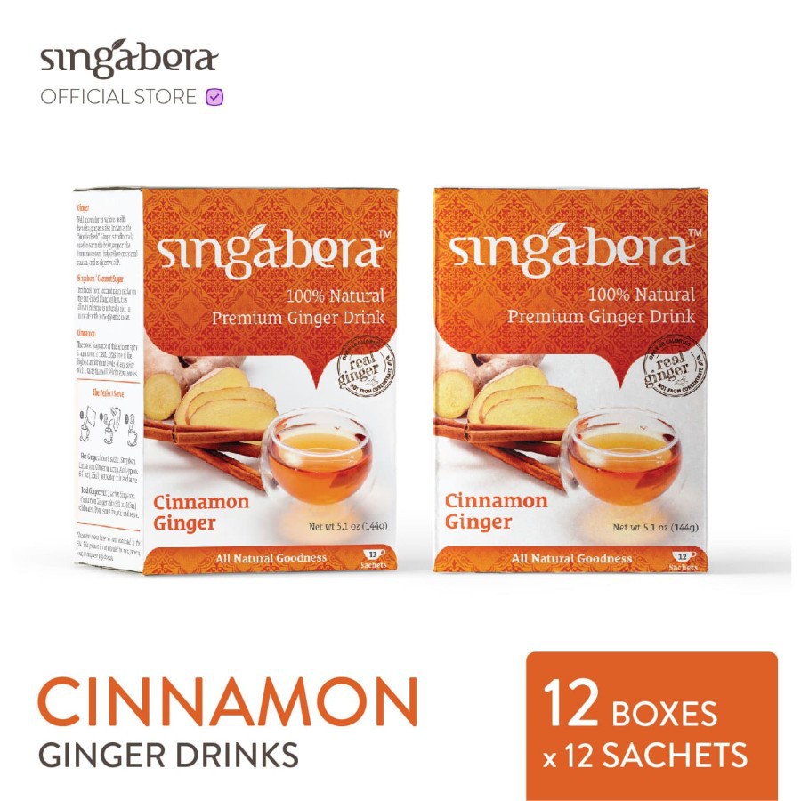 

Singabera Premium Cinnamon Ginger Drink (Jahe) - 12 Box @ 12 sachets