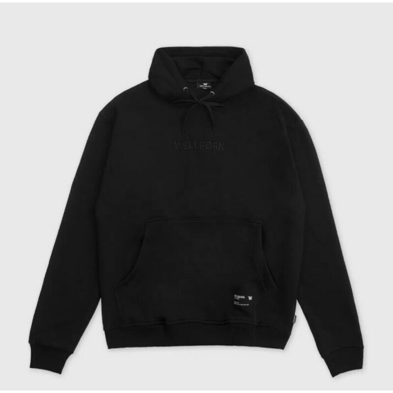Wellborn Sweater Hoodie Black Bold