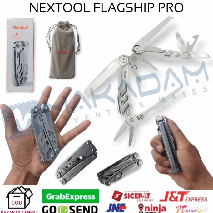 xiaomi multi tool tang pisau gunting obeng lipat nextool flagship pro makad44