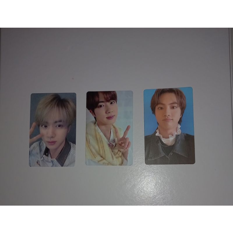 photocard japan lights seokjin, pc pob esse seokjin, pc butter jin pout