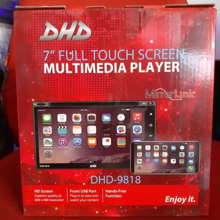 HEAD UNIT TV MOBIL DOUBLE DIN DHD MIRRORLINK KAMERA ANTENA