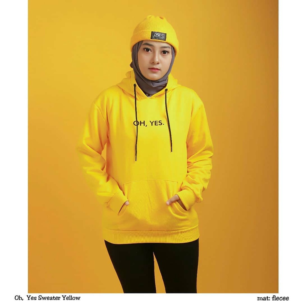 Oh Yes Hoodie || Sweater wanita || Sweater Hoodie murah #OYH