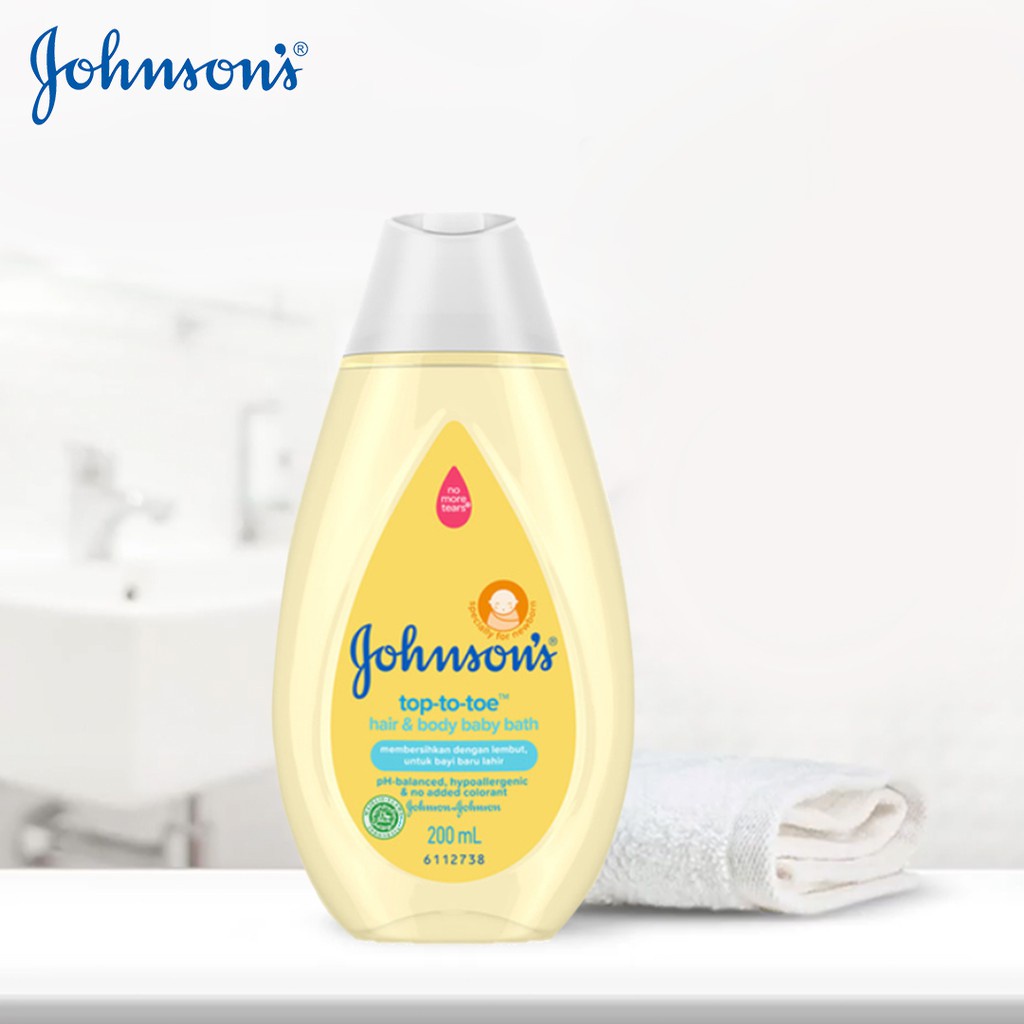 JOHNSON BABY TOP-TO-TOE WASH 200 ML - Sabun dan Shampoo 2 in 1 Hair &amp; Body Baby Bath Bayi