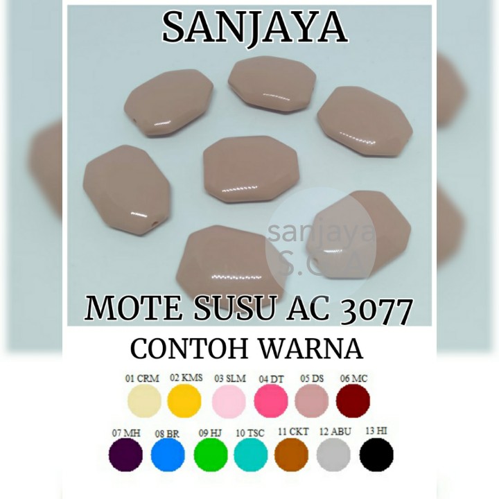 MOTE SUSU / MANIK SUSU / MANIK SUSU GLOSSY / MANIK SUSU SEGI ENAM / MOTE SUSU AC 3077