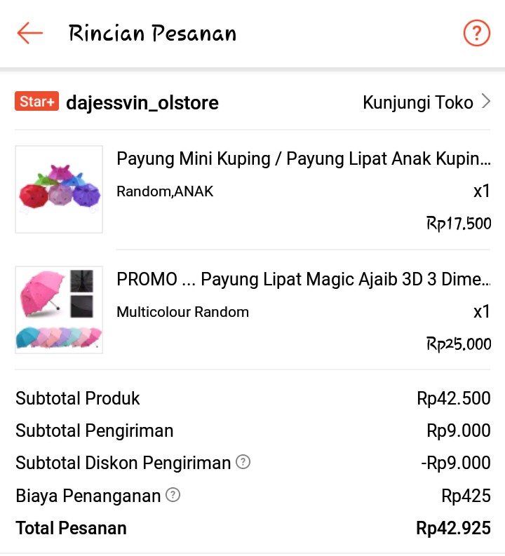 Promo ... Payung Lipat Magic Ajaib 3d 3 Dimensi Anti Uv Timbul Motif Lapis Hitam