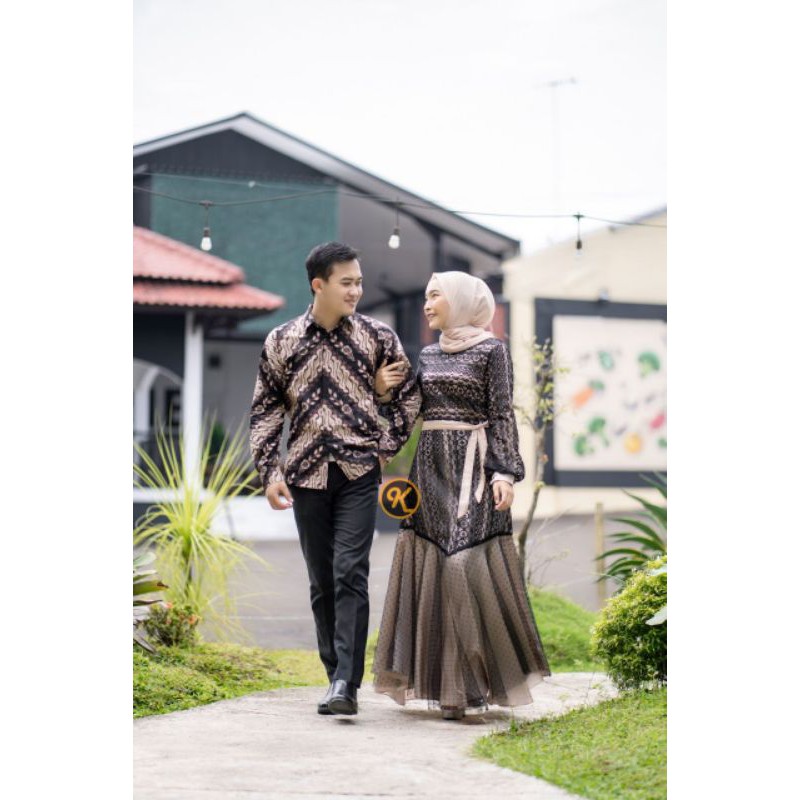 COUPLE KONDANGAN COUPLE GAMIS NIELAM GAUN KONDANGAN OUTFIT KONDANGAN GAUN PESTA