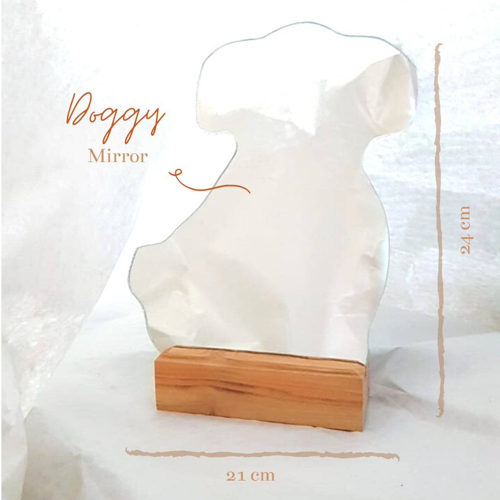 

Cermin Lucu Aesthetic Korea Irregular Mirror Doggy Hampers IMLEK Chinese New Year Valentine Lebaran