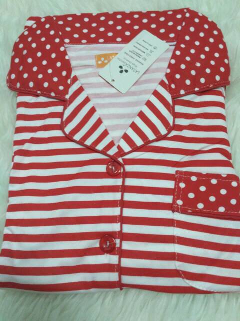 NEW Piyama PP &quot; Polka Stripe &quot;( baju tidur L'eeza collection )