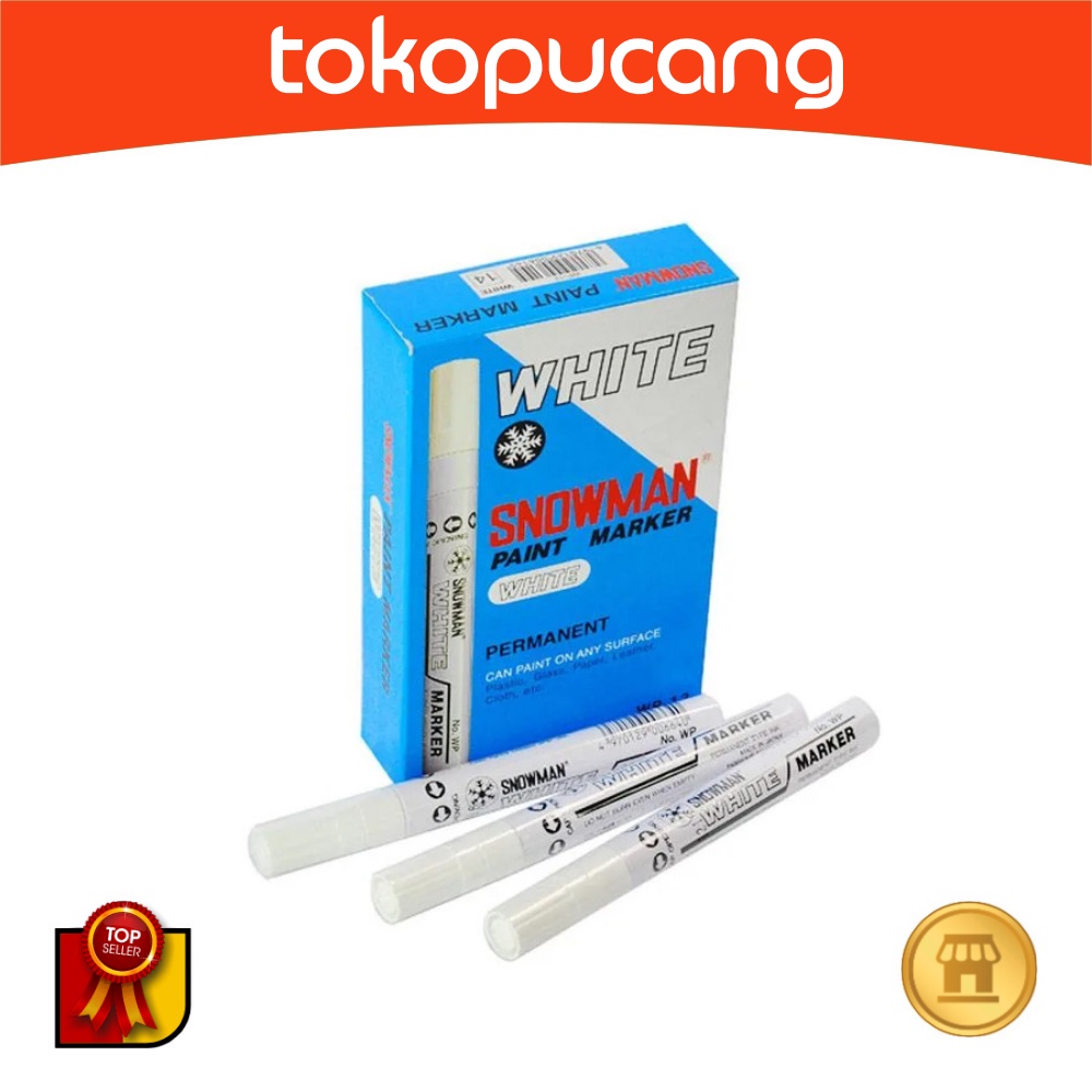 

Spidol SNOWMAN Paint Marker White Permanent WP-12 Spidol Putih