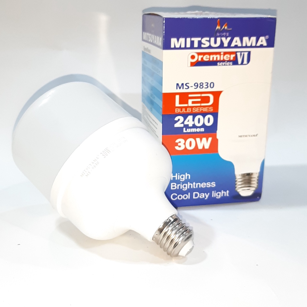 Bohlam Fitting LED Super Terang Mitsuyama 30 Watt Hemat Energy MS-9830