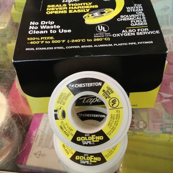 CHESTERTON 800 Seal tape chesterton GOLD END untuk pipa gas.