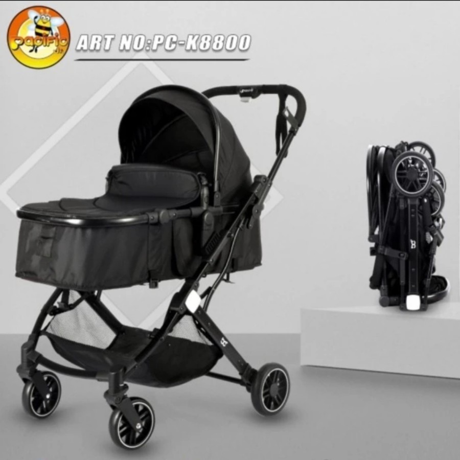 Stroller Pacific K8800 2in1 Bisa Hadap Ibu Kereta Bayi Pasific