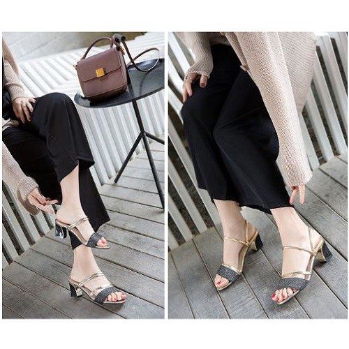 SHH805- Sandal Heels Wanita Elegan Import