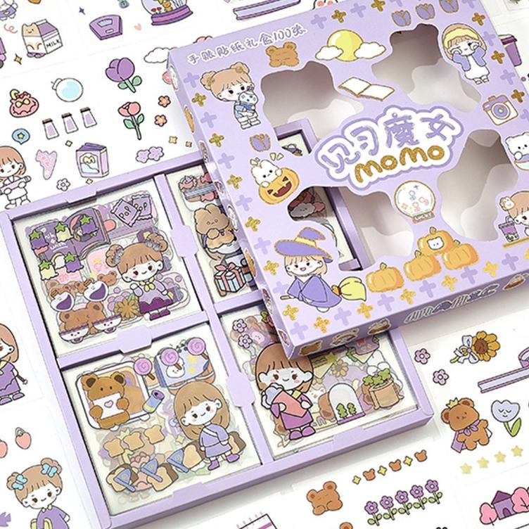 

シ 100 Lembar Stiker Motif Kartun Korea Lucu Anti Air Dekorasi Handbook Scrapbook DIY ↶