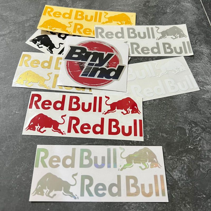 STICKER RED BULL STICKER HELEM STICKER MOTOR CUTTING