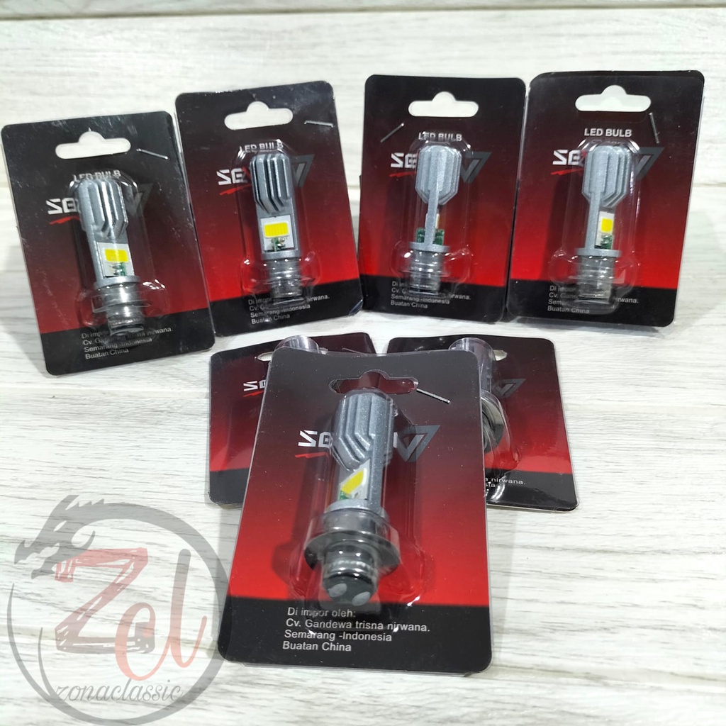 BOHLAM LAMPU LED DOP LED H4 SUPER BRIGHT 2 SISI 18 WATT RIDE IT