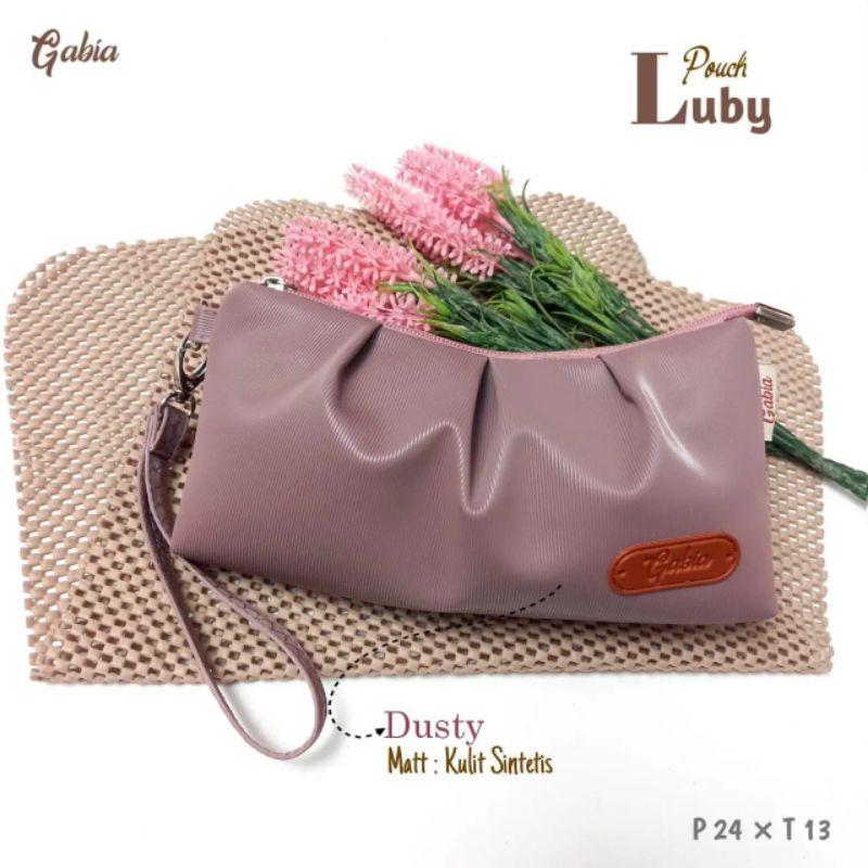 POUCH LUBY STRIPE BY GABIA BAHAN ANTI AIR / DOMPET TAS LUBY