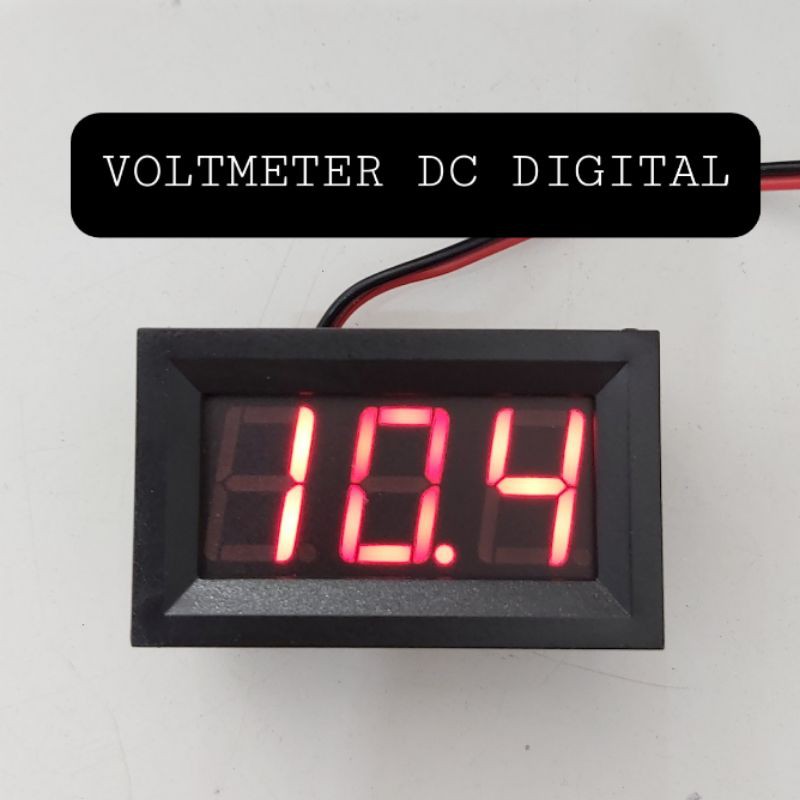 Voltmeter DC Digital Display AKI BATERAI 4,5-30 VOLT