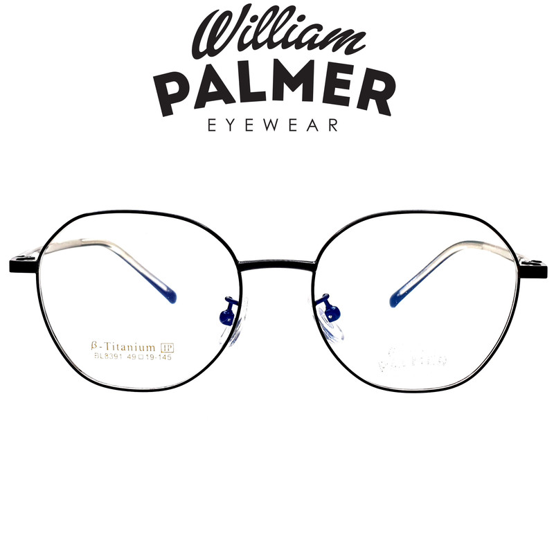 William Palmer Kacamata Pria Wanita Titanium 8391 C5 Black