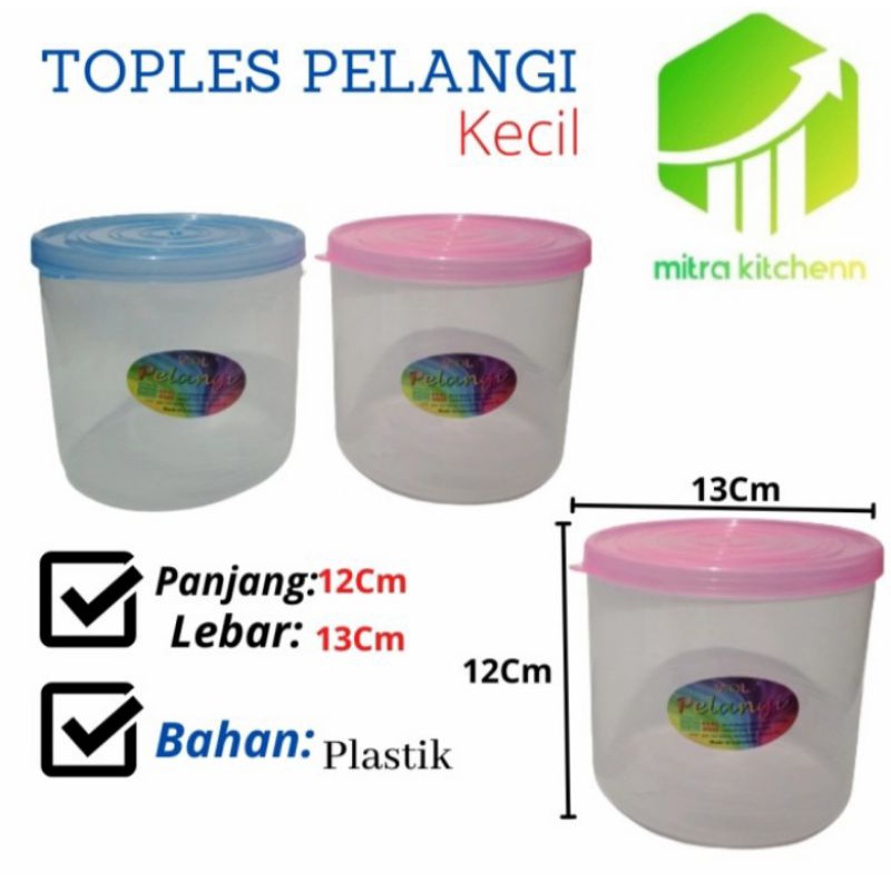 Toples Plastik Toples Pelangi Toples Serbaguna Kecil