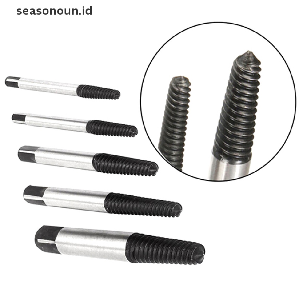 5pcs / set Alat Ekstraktor Sekrup Rusak Mudah Digunakan