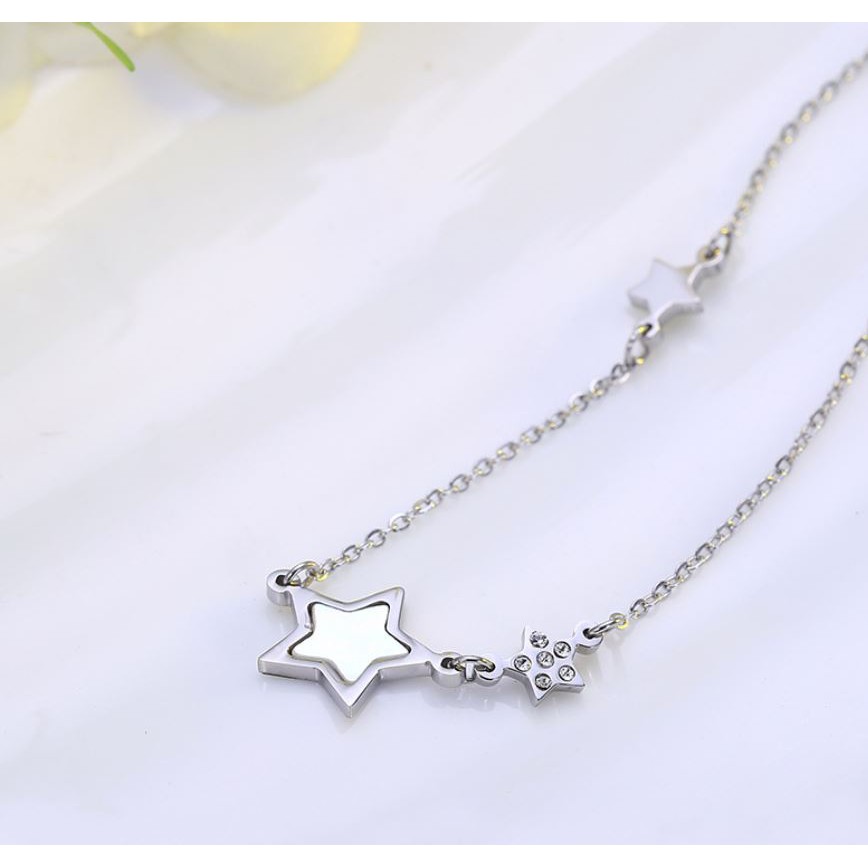 [New] Kalung fashion aksesoris titanium mini korea hadiah wanita cewek 316L  anti karat KK009