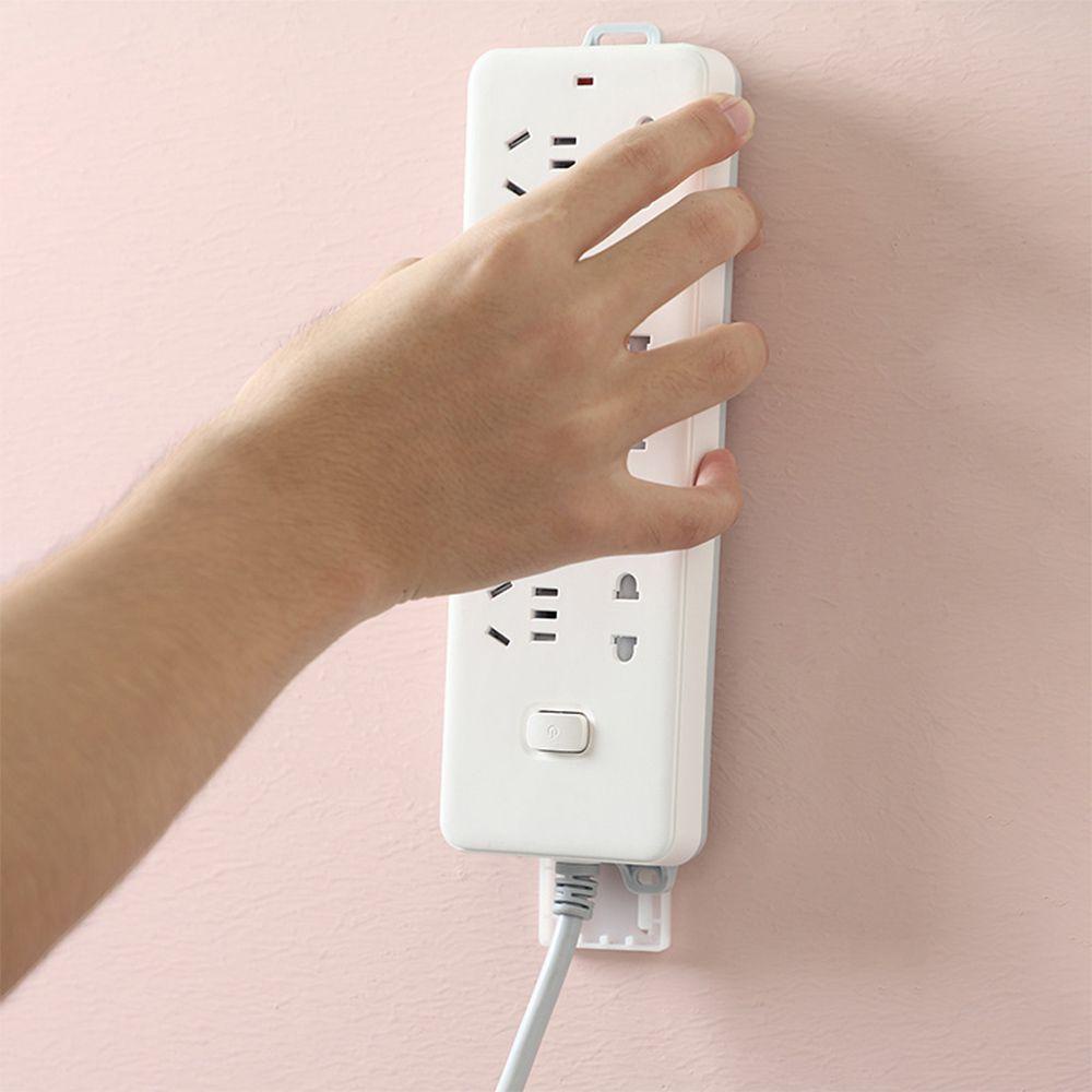 Suyo Socket Holder Home Self Adhesive Sticker Power Strip Gantungan Perekat Hook Panel Holder