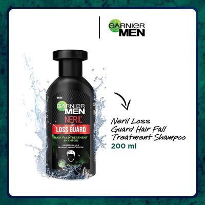 [BPOM] Garnier Men Neril Loss Guard Shampoo 200 ml (Shampoo Perawatan Rambut Rontok Pria)