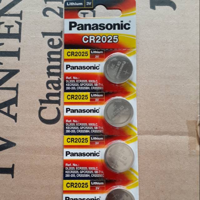 Baterai Lithium CR 2025 Panasonic Baterai Kancing CR2025