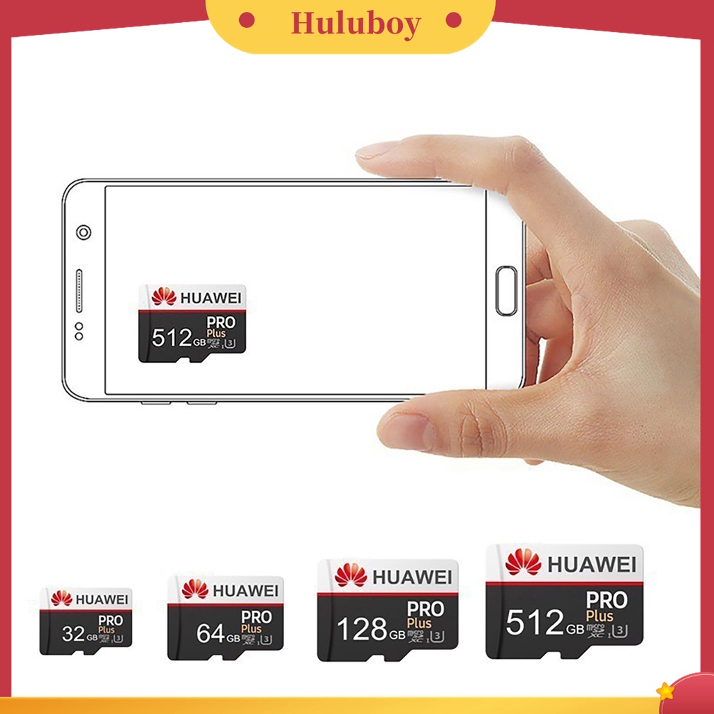 (Huluboy) Memory Card TF 16 / 32 / 64 / 128 / 256 / 512GB / 1TB U3 Tahan Banting