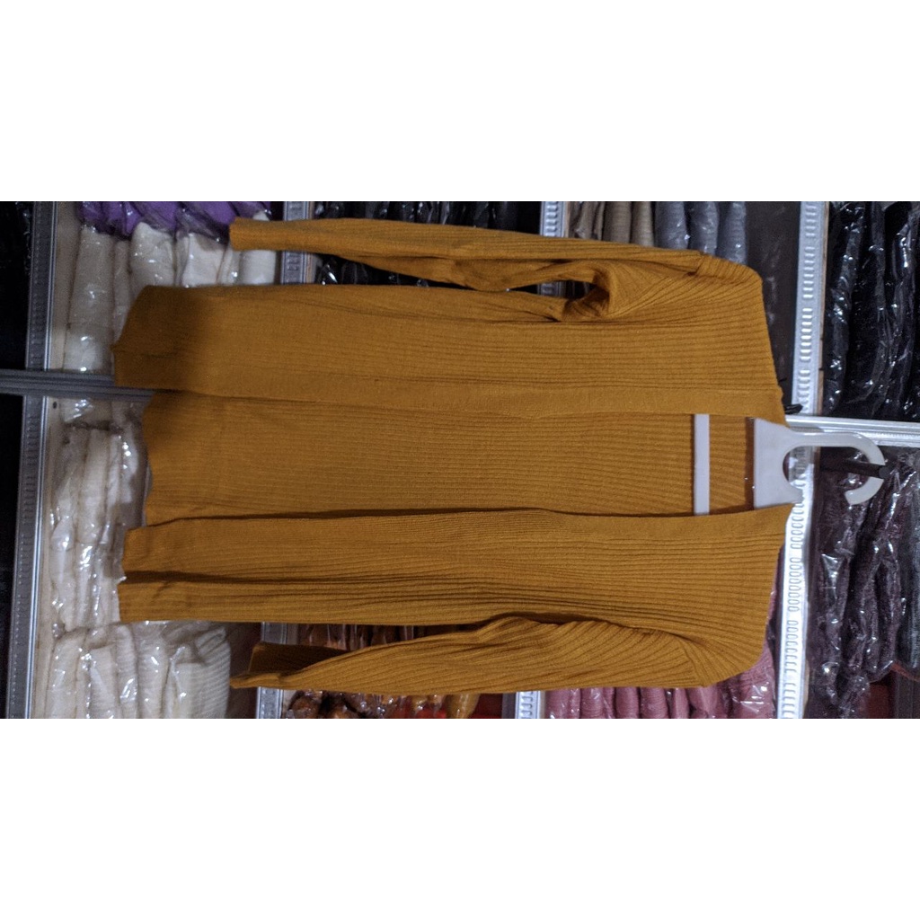 cardigan breska,cardigan GPS,cardigan rajut,kardigan rajut-mustard