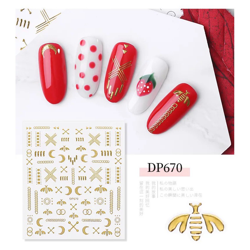 Nail Sticker Desaign Mixed Sticker Kuku Nail Art