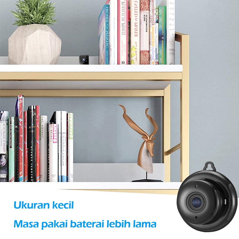 Mini Camera CCTV Kamera IP WiFi Camera HD 1080P Spy Indoor Security Monitor Home Security Camera Wireless CCTV Surveillance IP Camera , Panoramic Night Vision , Sound & Human Detection , Smart Tracking , 2 Way Audio , Video Recorder-4